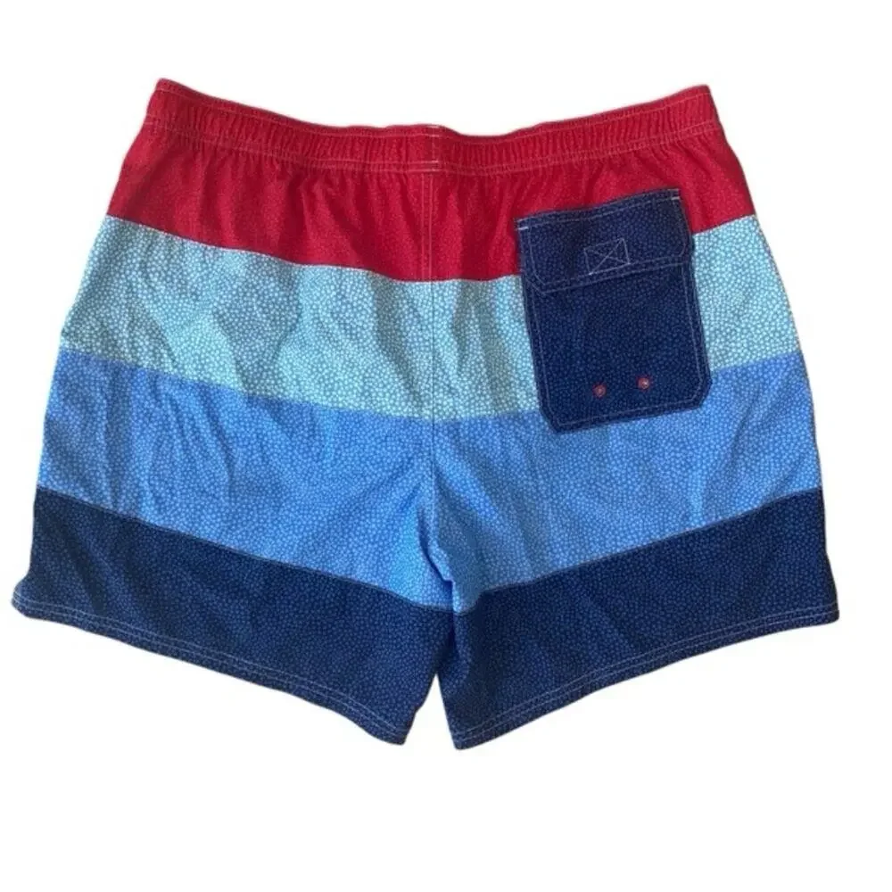 Vineyard Vines Red, Blue and Teal Swim Trunks - Size XL